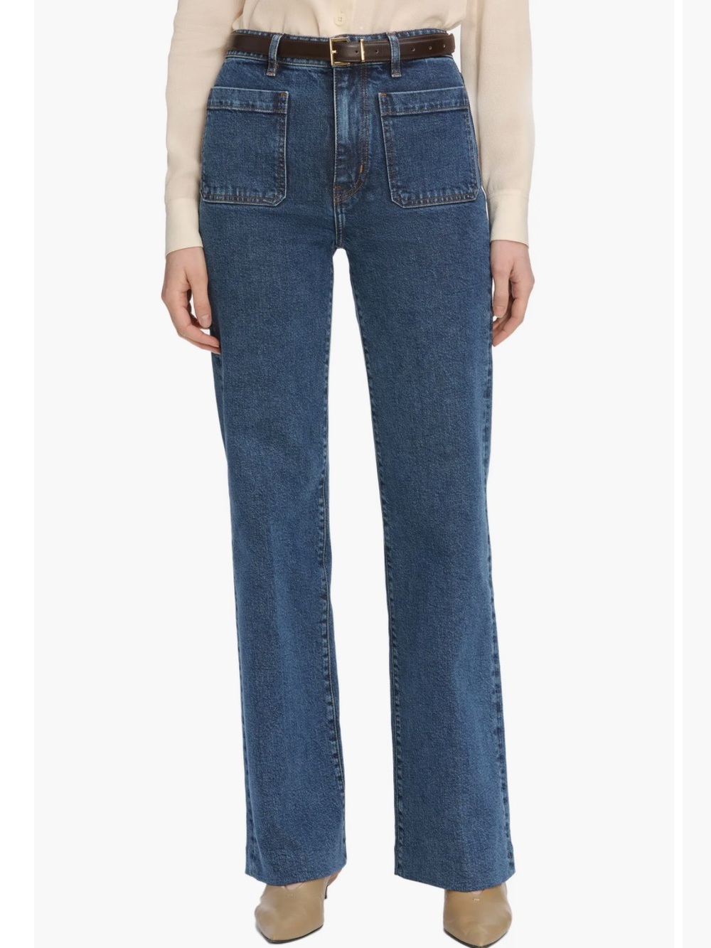 Frame Denim The Refined Straight Leg Jeans color: Saturn
